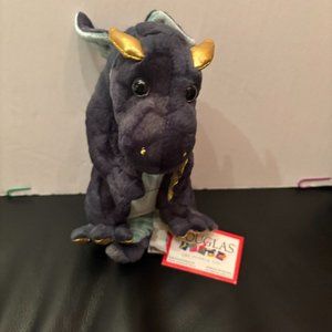 New with Tags Melissa and Doug 6" Blue and Gold Dragon Wings Plush